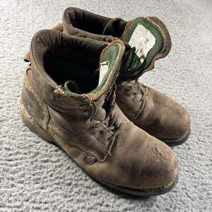 Thorogood 804-4203 Steel Toe Work Boots Mens 10 EE Brown Leather USA Made